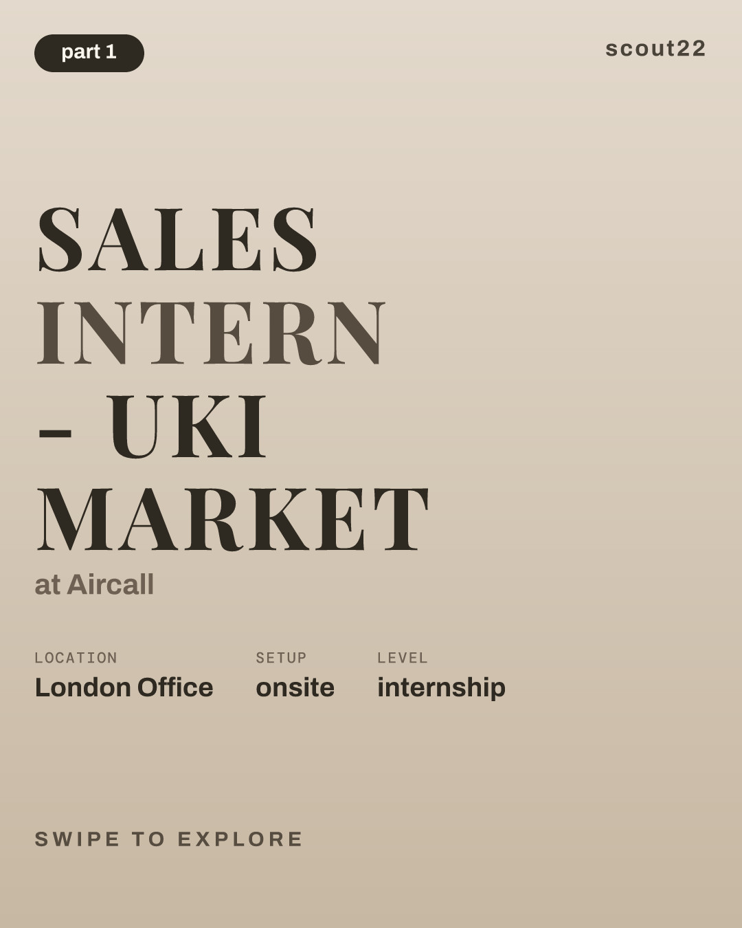 Sales Intern - UKI Market at Aircall