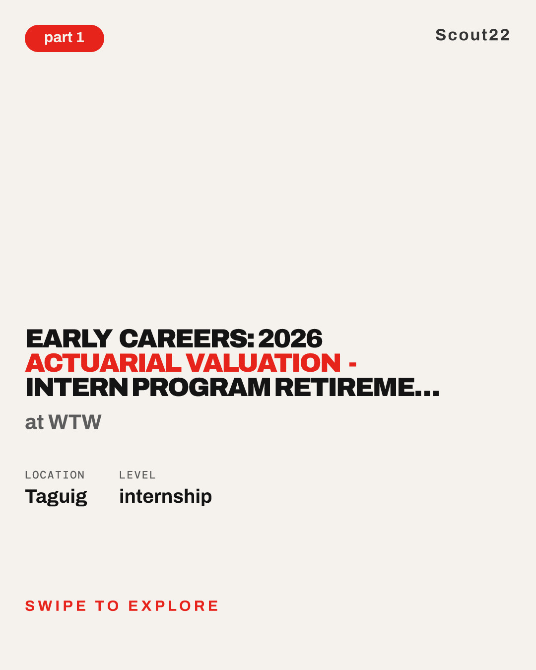 Early Careers: 2026 Actuarial Valuation - Intern Program Retirement Business - Manila at WTW