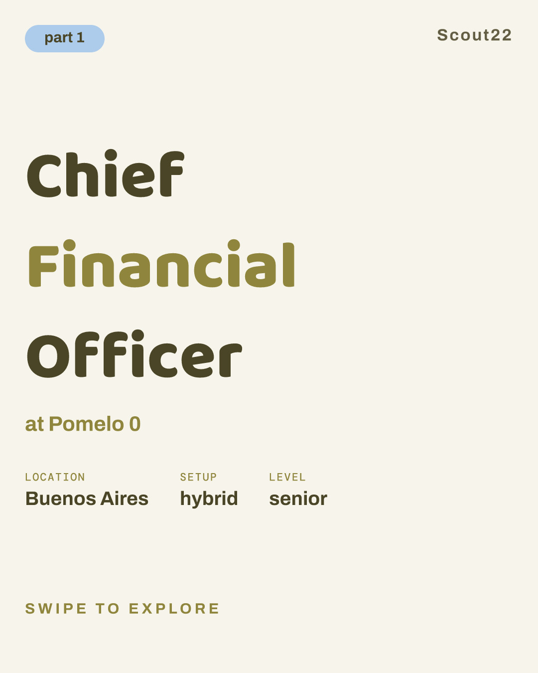 Chief Financial Officer at Pomelo 0