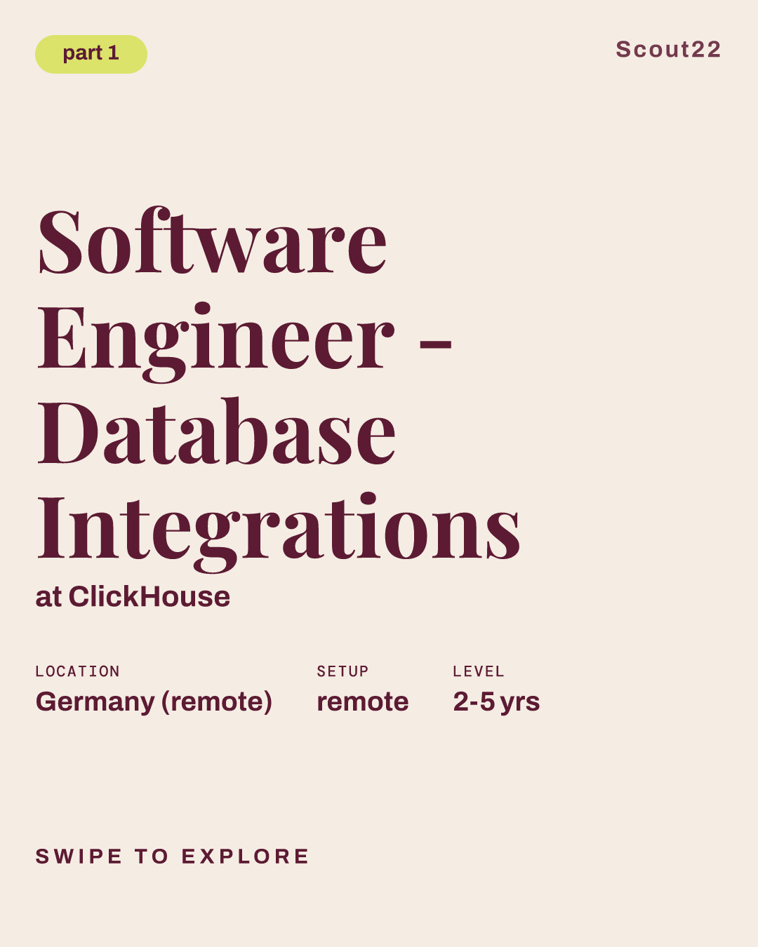Software Engineer - Database Integrations at ClickHouse