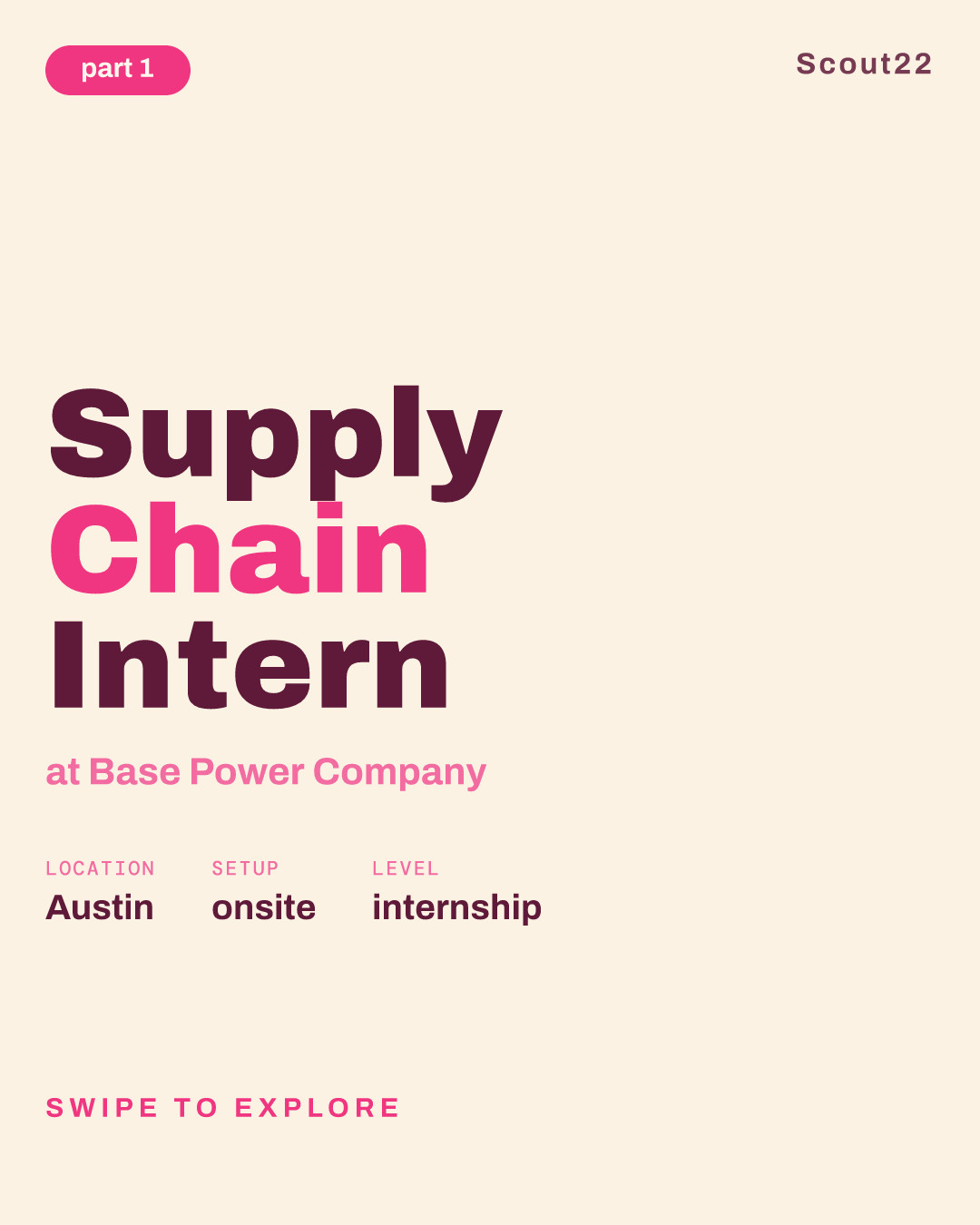 Supply Chain Intern at Base Power Company