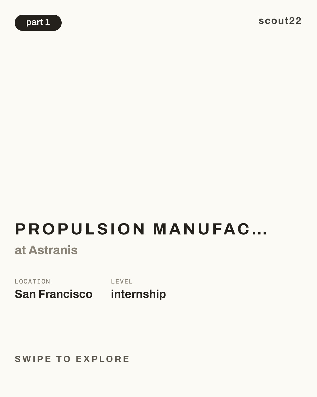 Propulsion Manufacturing Intern (Winter 2027) at Astranis