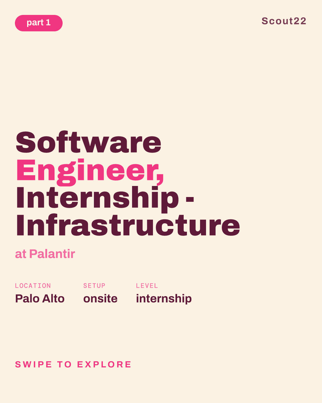 Software Engineer, Internship - Infrastructure at Palantir