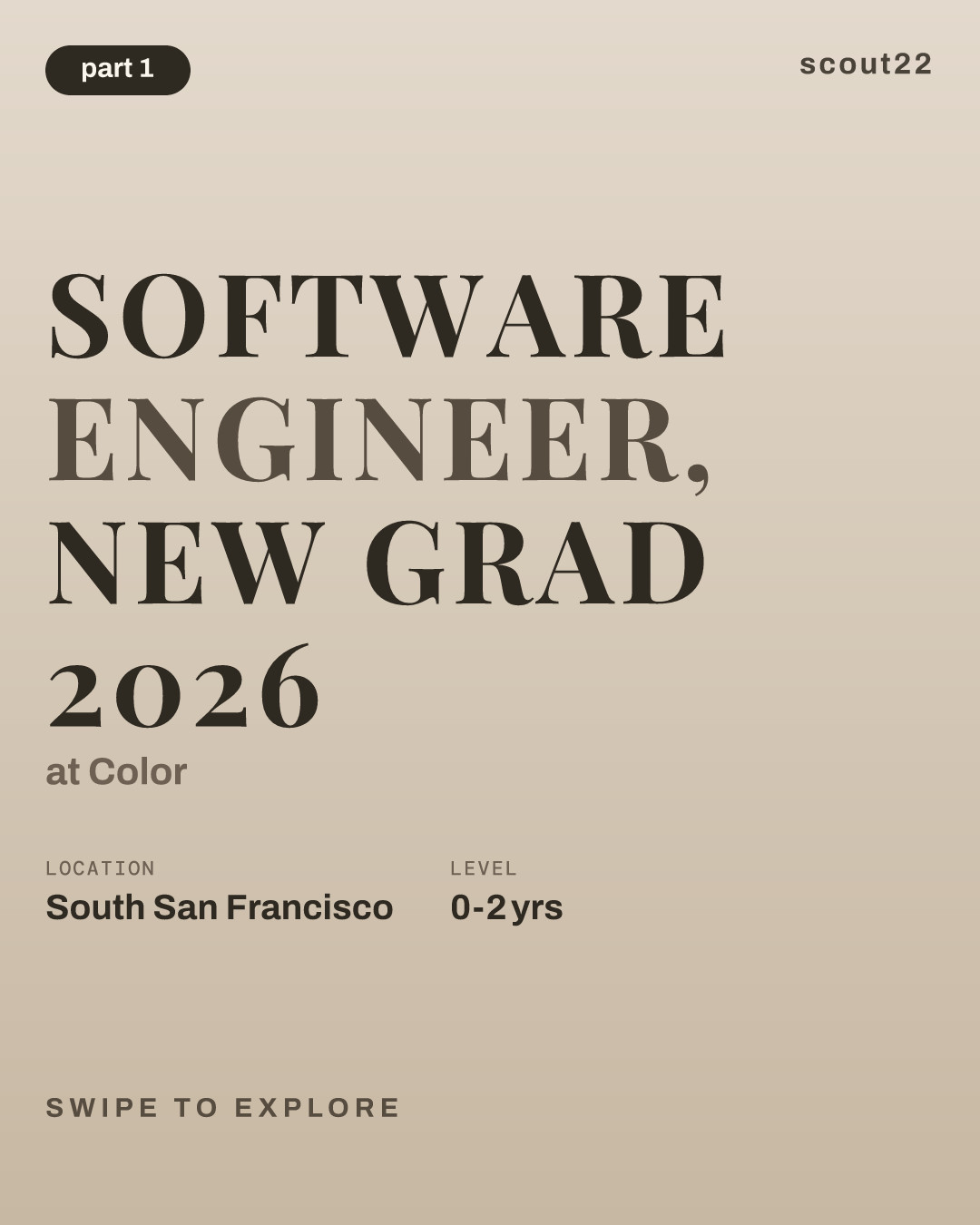 Software Engineer, New Grad 2026 at Color