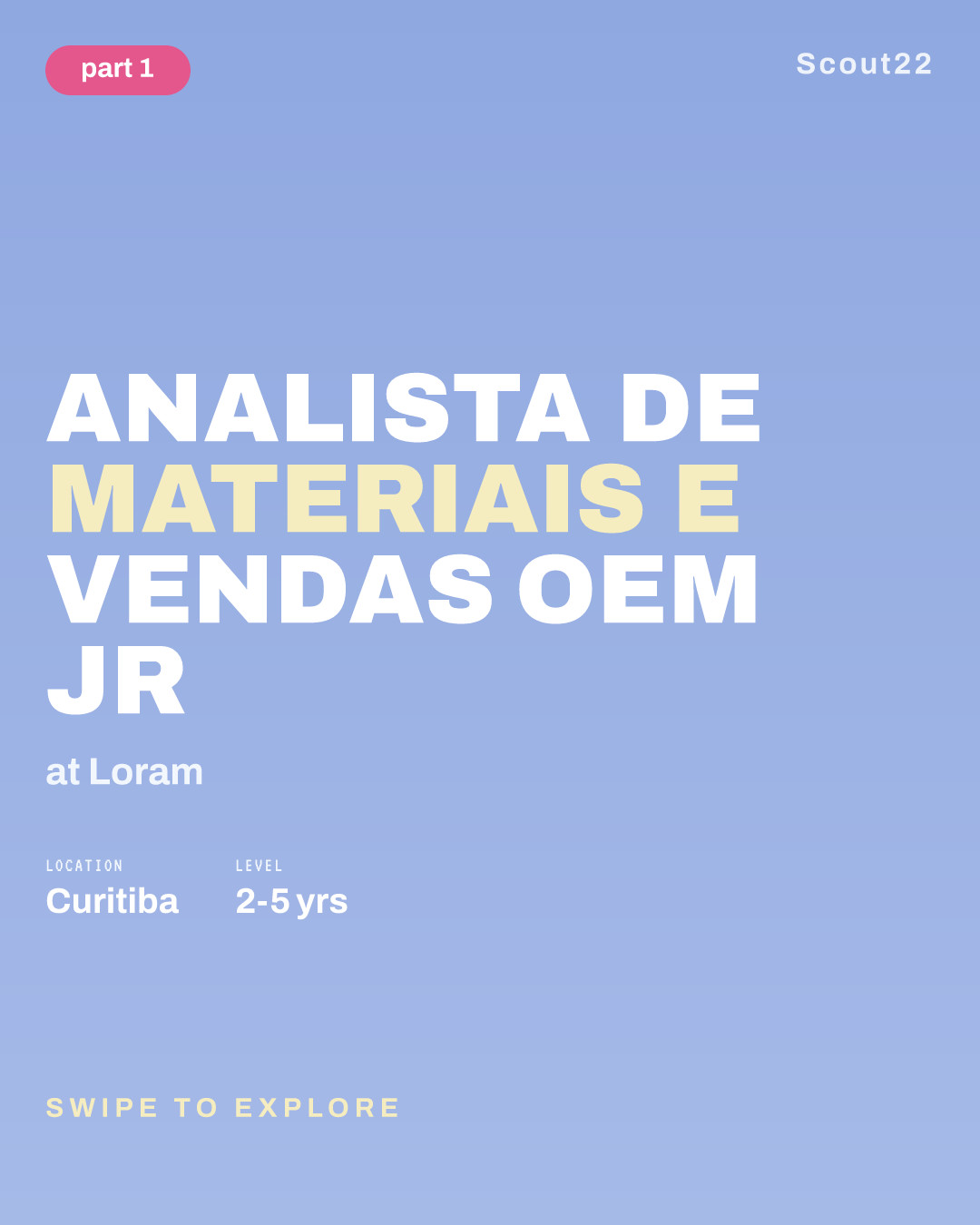 Analista de Materiais e Vendas Oem Jr at Loram