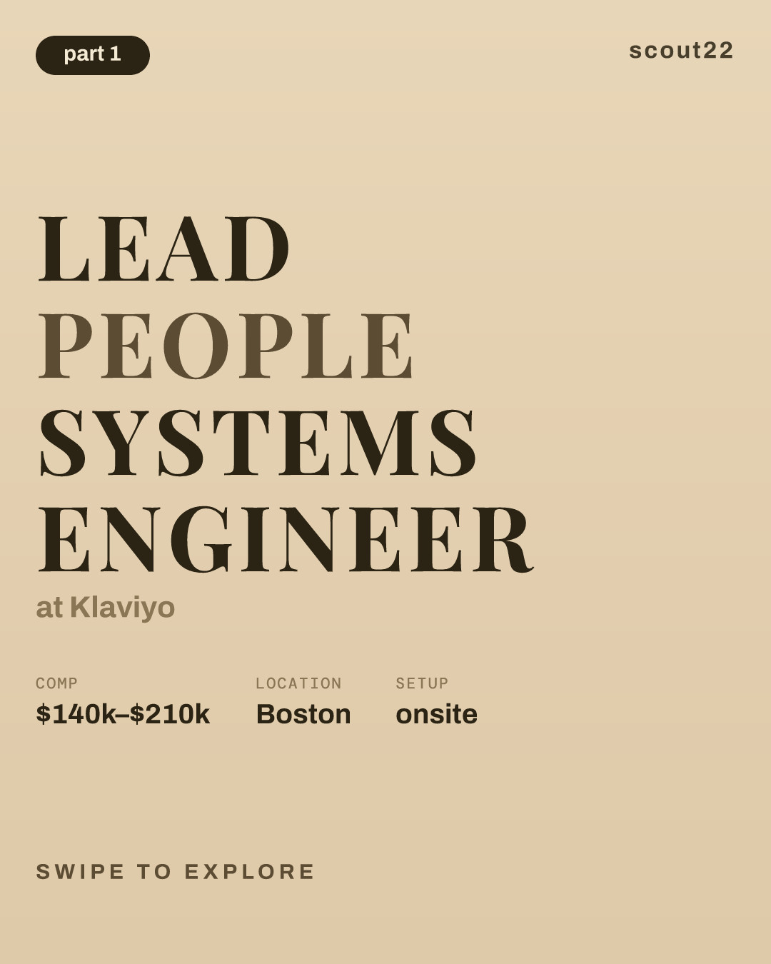 Lead People Systems Engineer at Klaviyo