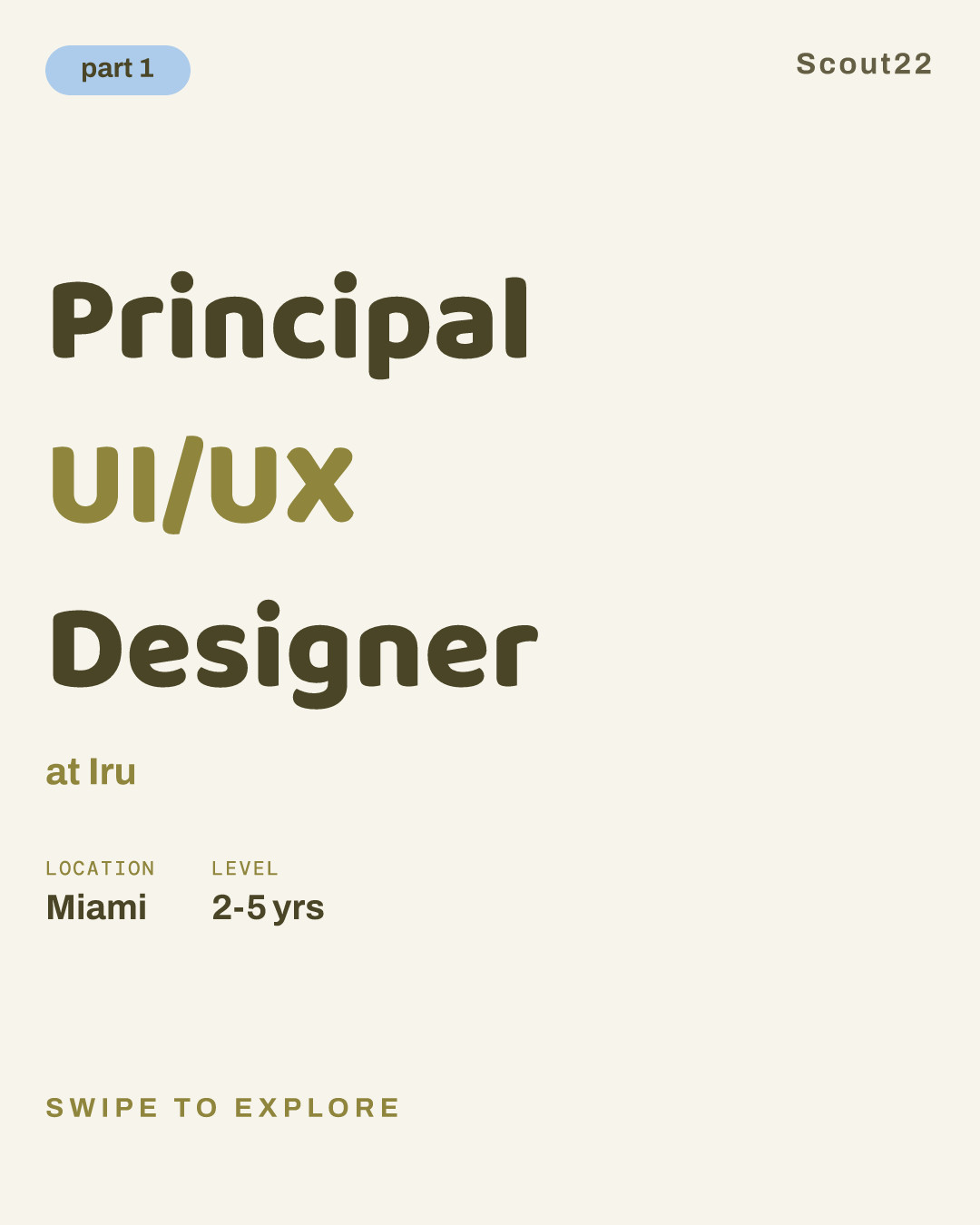 Principal UI/UX Designer at Iru