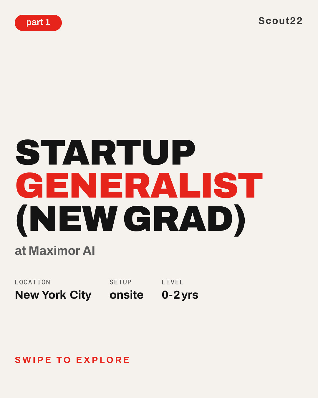 Startup Generalist (New Grad) at Maximor AI