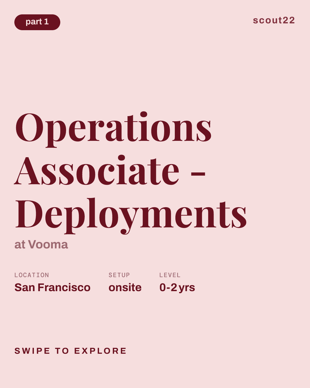 Operations Associate - Deployments at Vooma