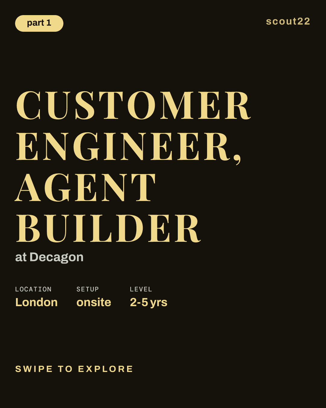Customer Engineer, Agent Builder at Decagon
