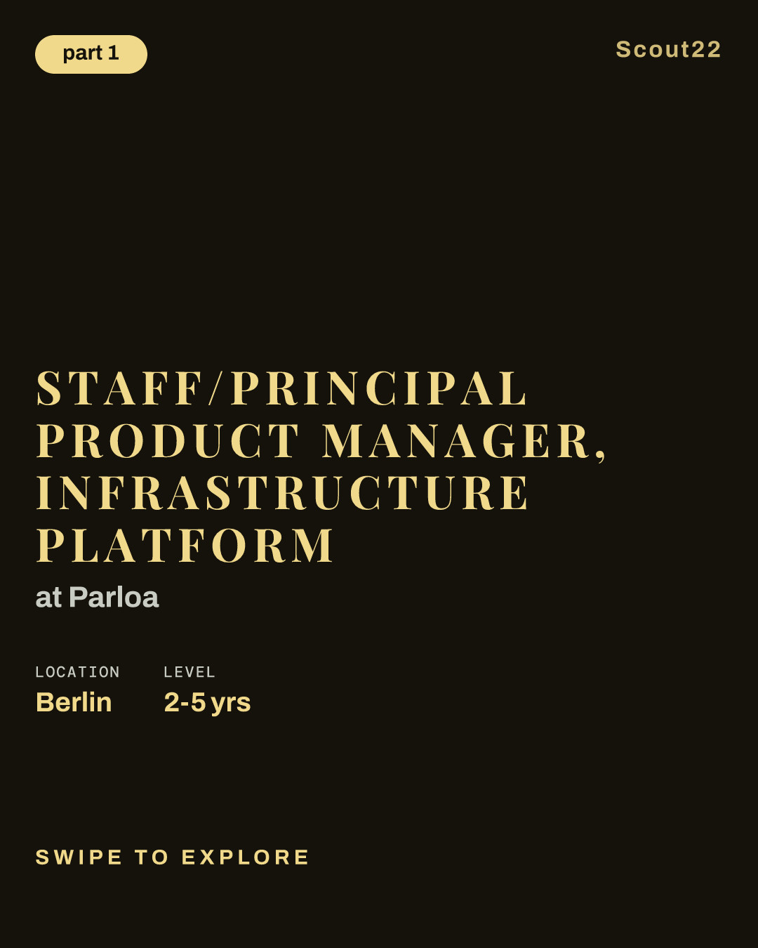 Staff/Principal Product Manager, Infrastructure Platform at Parloa