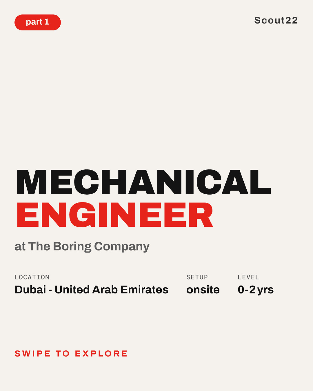 Mechanical Engineer at The Boring Company