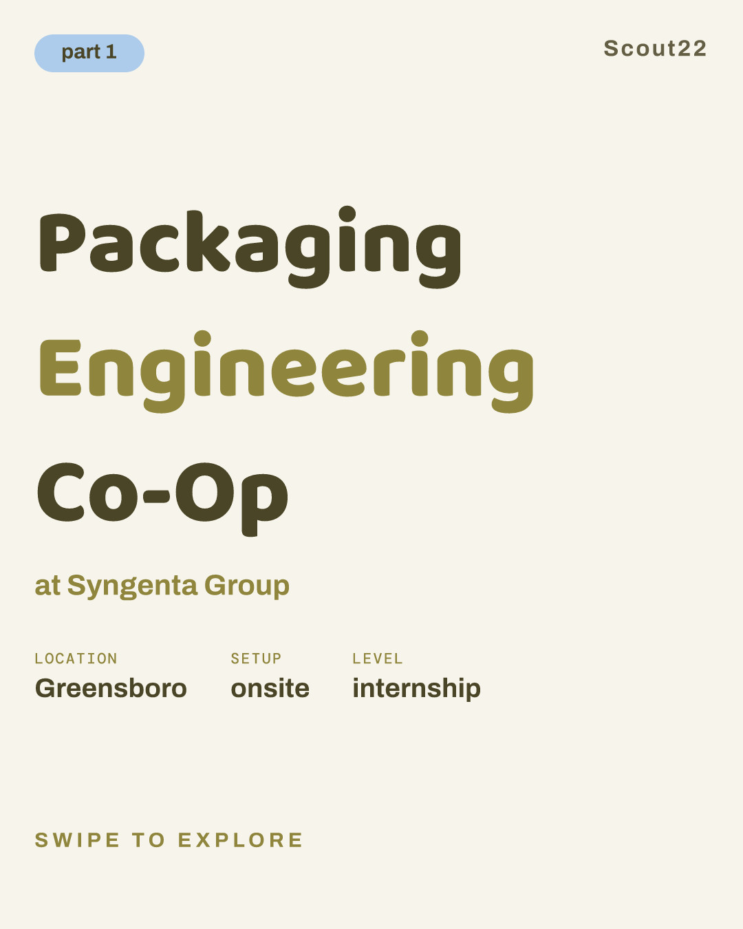 Packaging Engineering Co-Op at Syngenta Group
