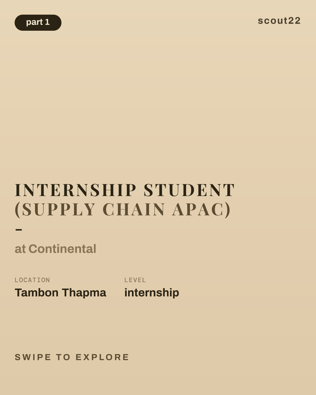 Internship Student (Supply Chain APAC) - นักศึกษาฝึกงาน at Continental