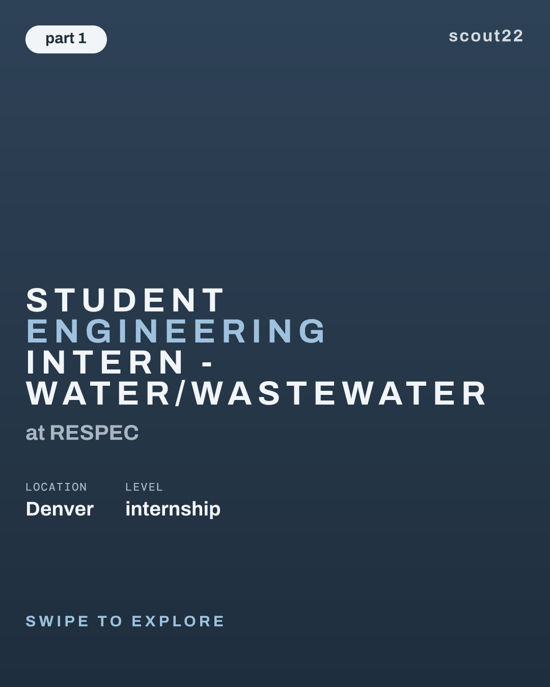 Student Engineering Intern - Water/Wastewater at RESPEC