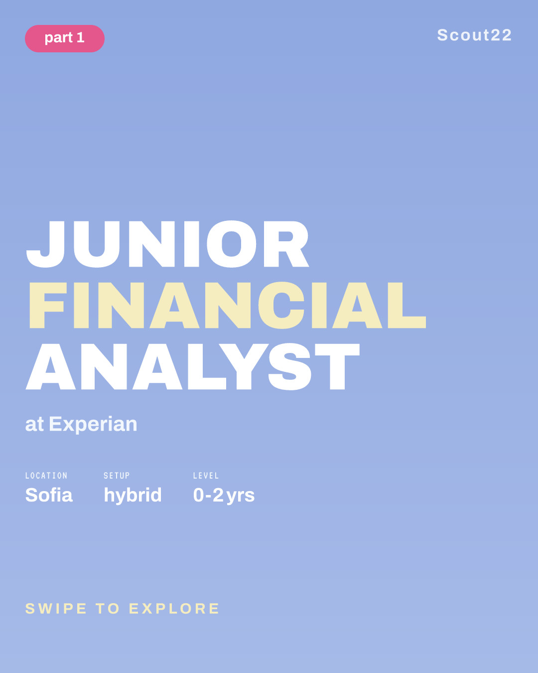 Junior Financial Analyst at Experian