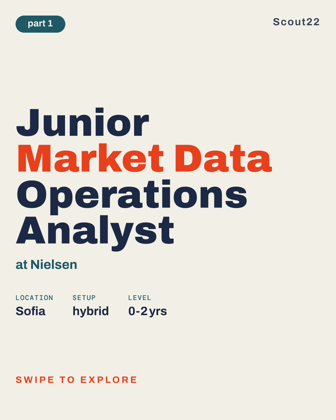 Junior Market Data Operations Analyst at Nielsen