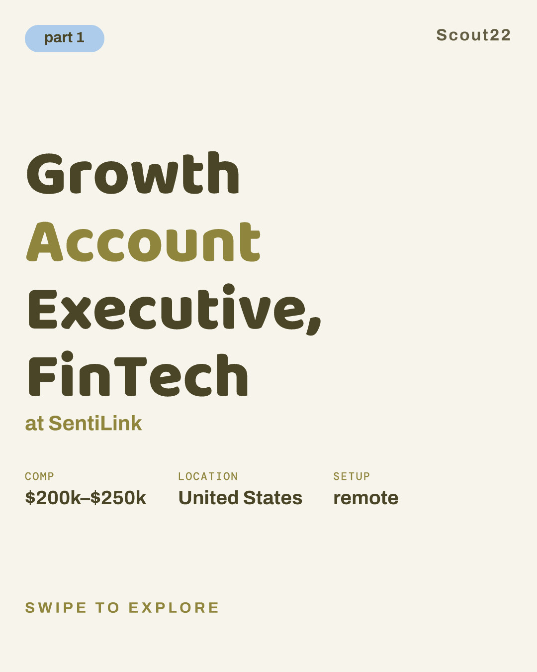 Growth Account Executive, FinTech at SentiLink