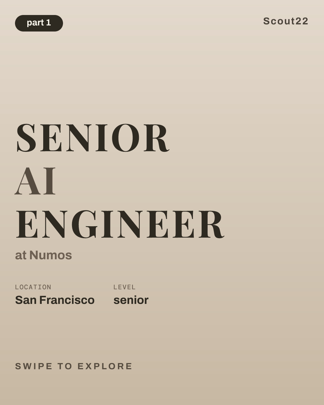Senior AI Engineer at Numos