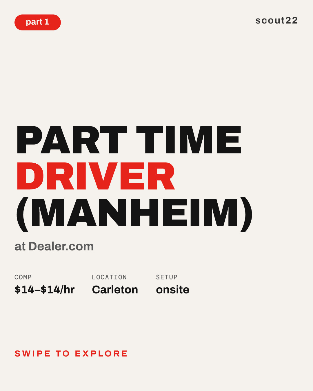 Part Time Driver (Manheim) at Dealer.com