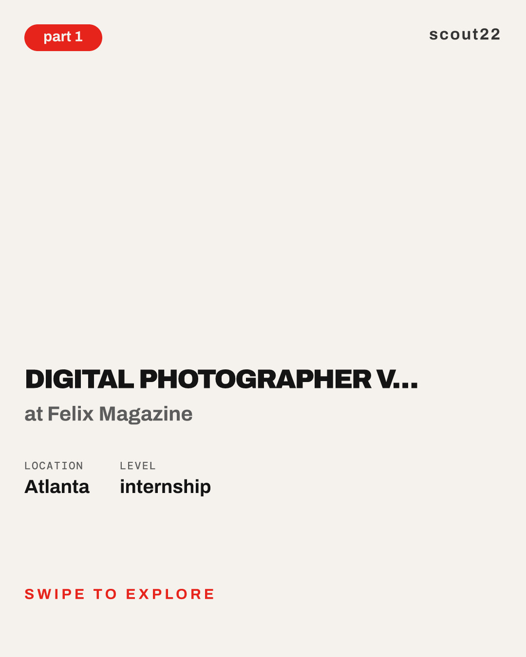 Digital Photographer Volunteer/Intern for 100 Women in S.T.E.M. Program at Felix Magazine