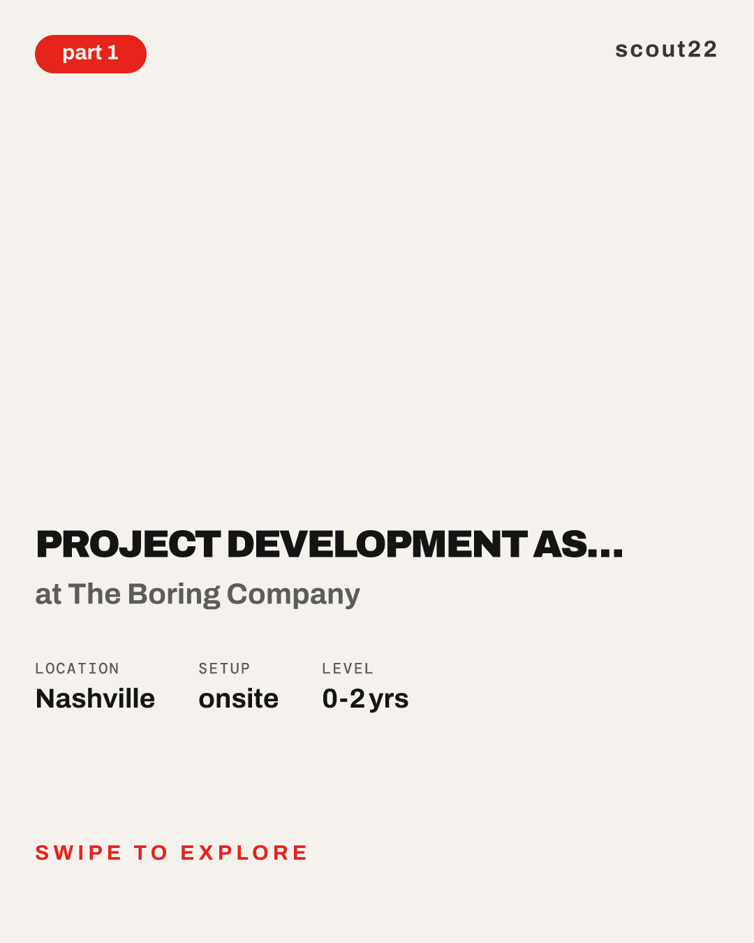 Project Development Associate (Compliance & Regulations) at The Boring Company