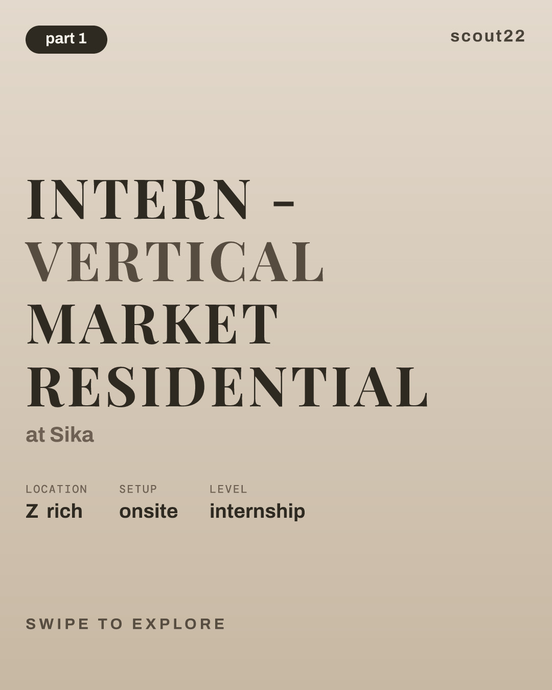 Intern - Vertical Market Residential at Sika