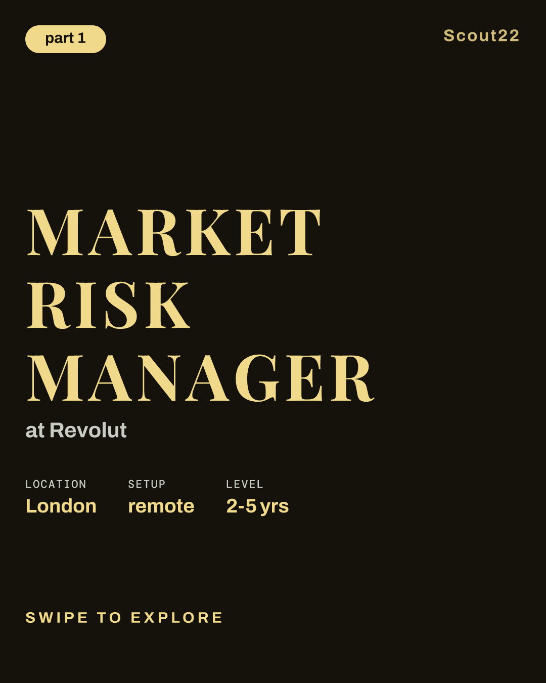 Market Risk Manager at Revolut