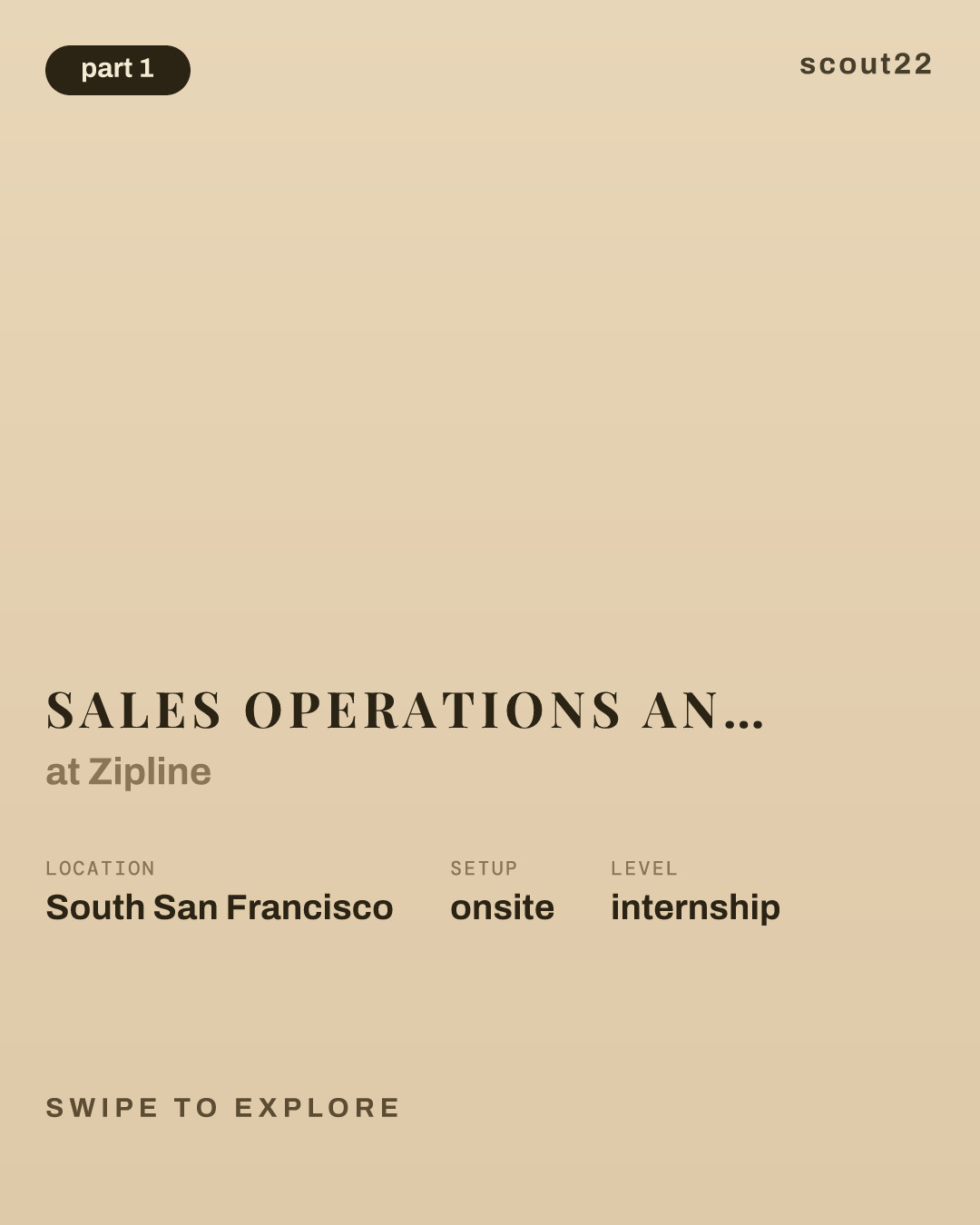 Sales Operations Analyst Intern (Spring 2027) at Zipline