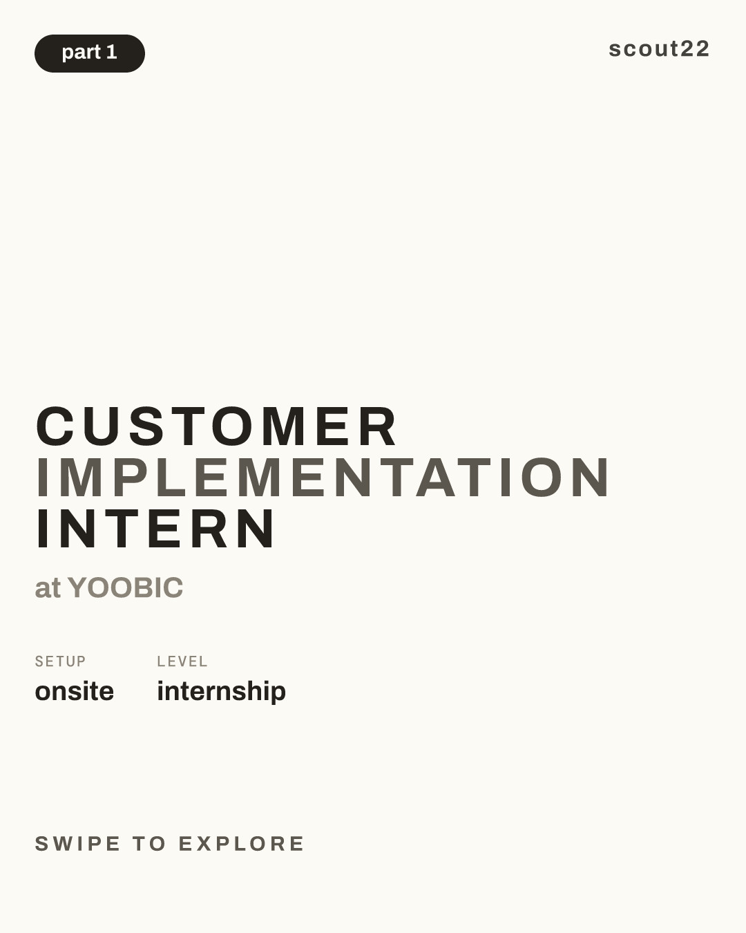 Customer Implementation Intern at YOOBIC