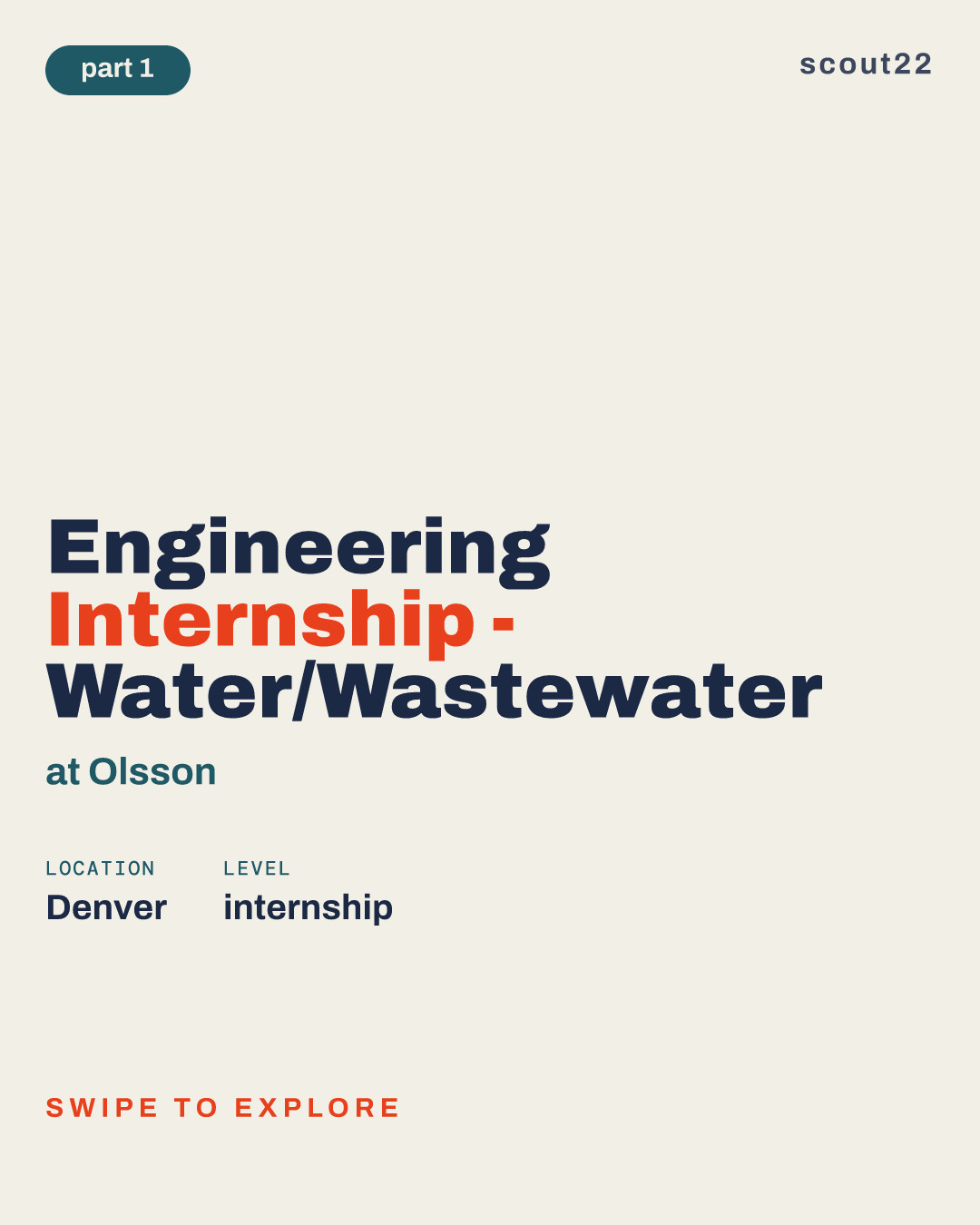 Engineering Internship - Water/Wastewater at Olsson