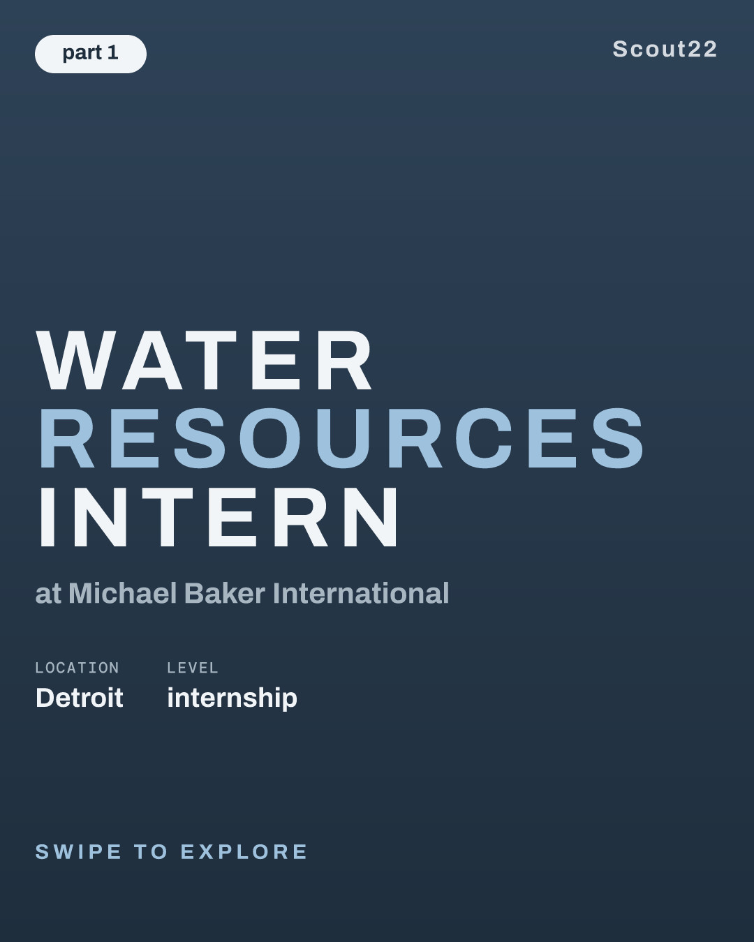 Water Resources Intern at Michael Baker International