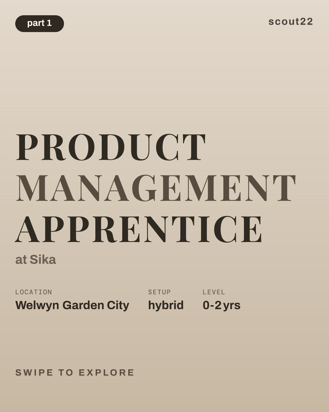 Product Management Apprentice at Sika