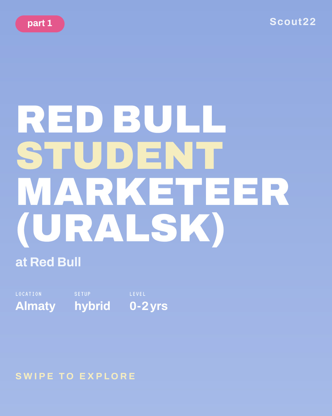 RED BULL STUDENT MARKETEER (Uralsk) at Red Bull