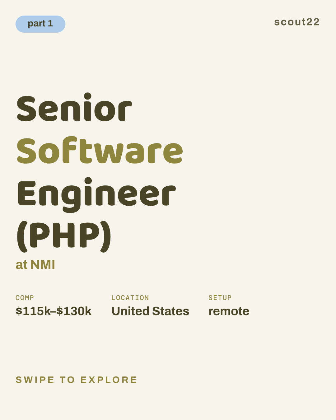 Senior Software Engineer (PHP) at NMI