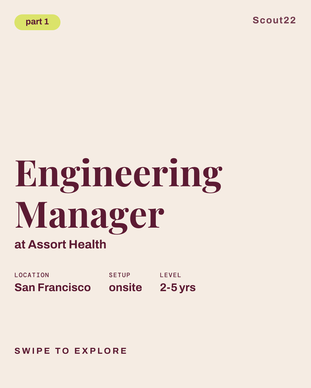Engineering Manager at Assort Health