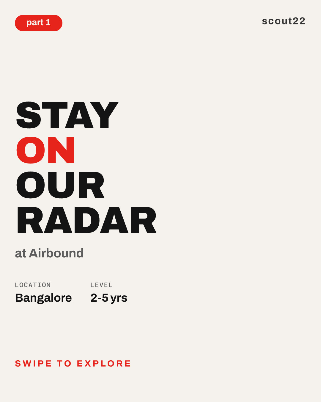Stay on our Radar at Airbound