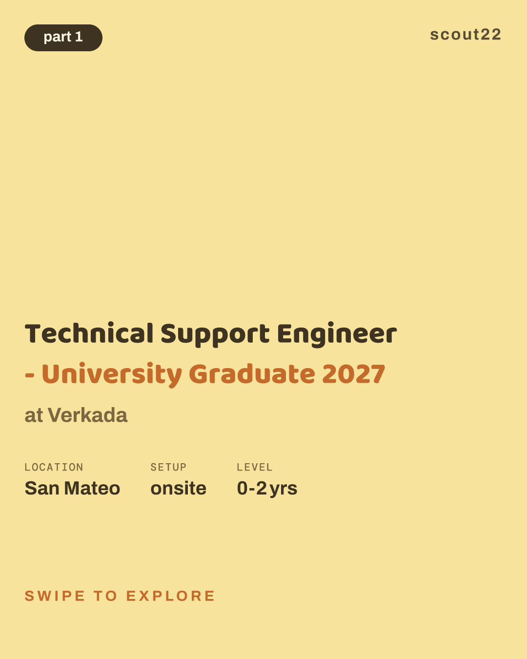 Technical Support Engineer - University Graduate 2027 at Verkada