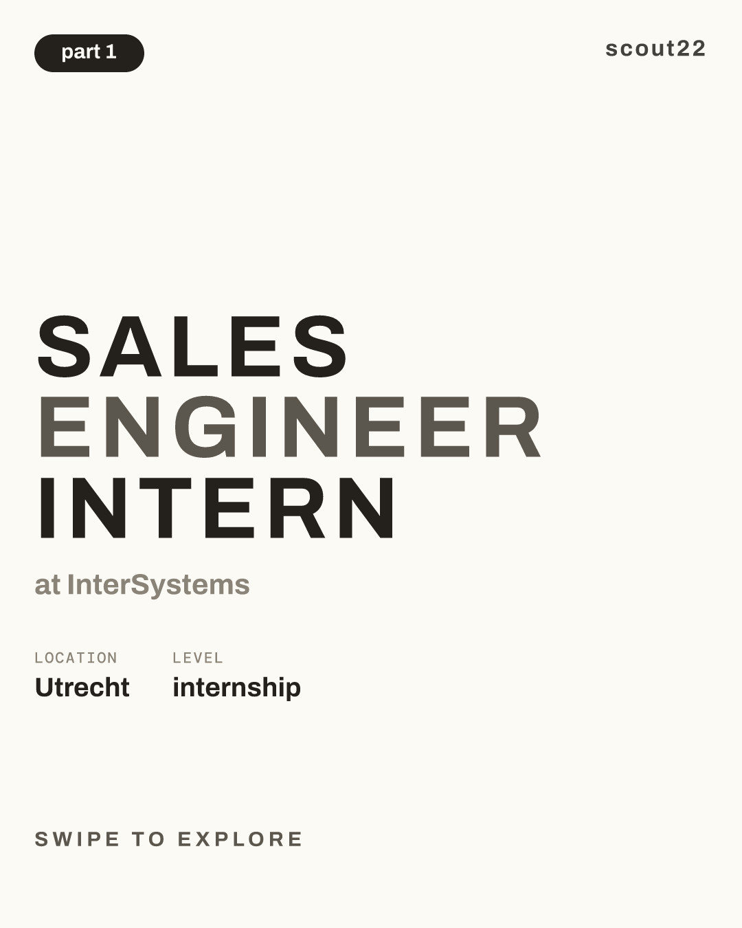 Sales Engineer Intern at InterSystems