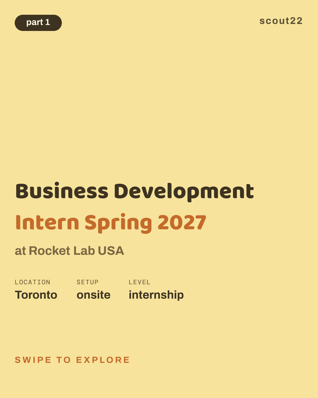Business Development Intern Spring 2027 at Rocket Lab USA