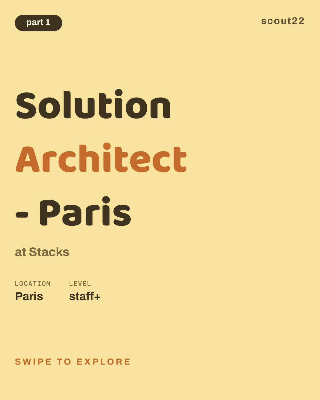 Solution Architect - Paris at Stacks