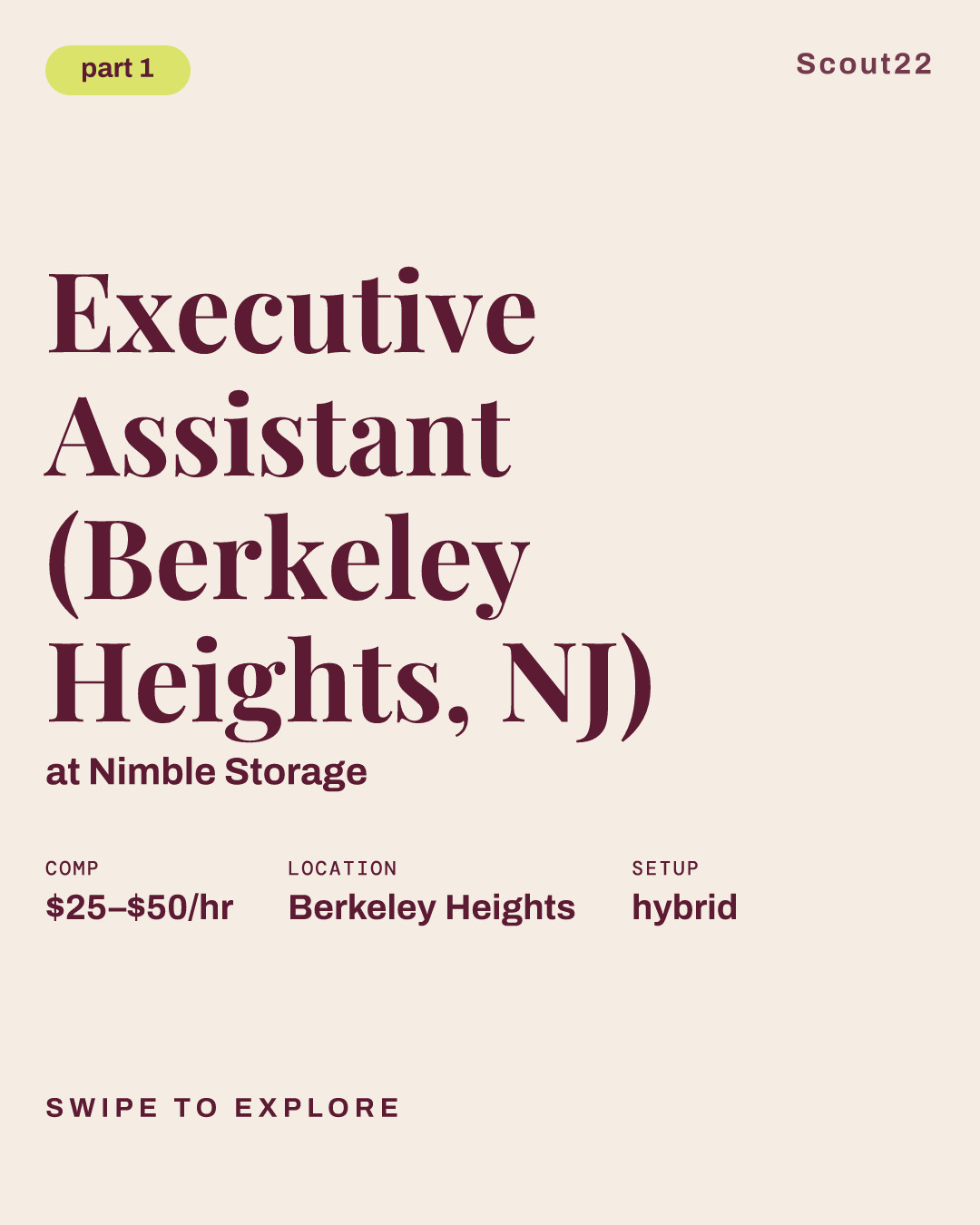 Executive Assistant (Berkeley Heights, NJ) at Nimble Storage