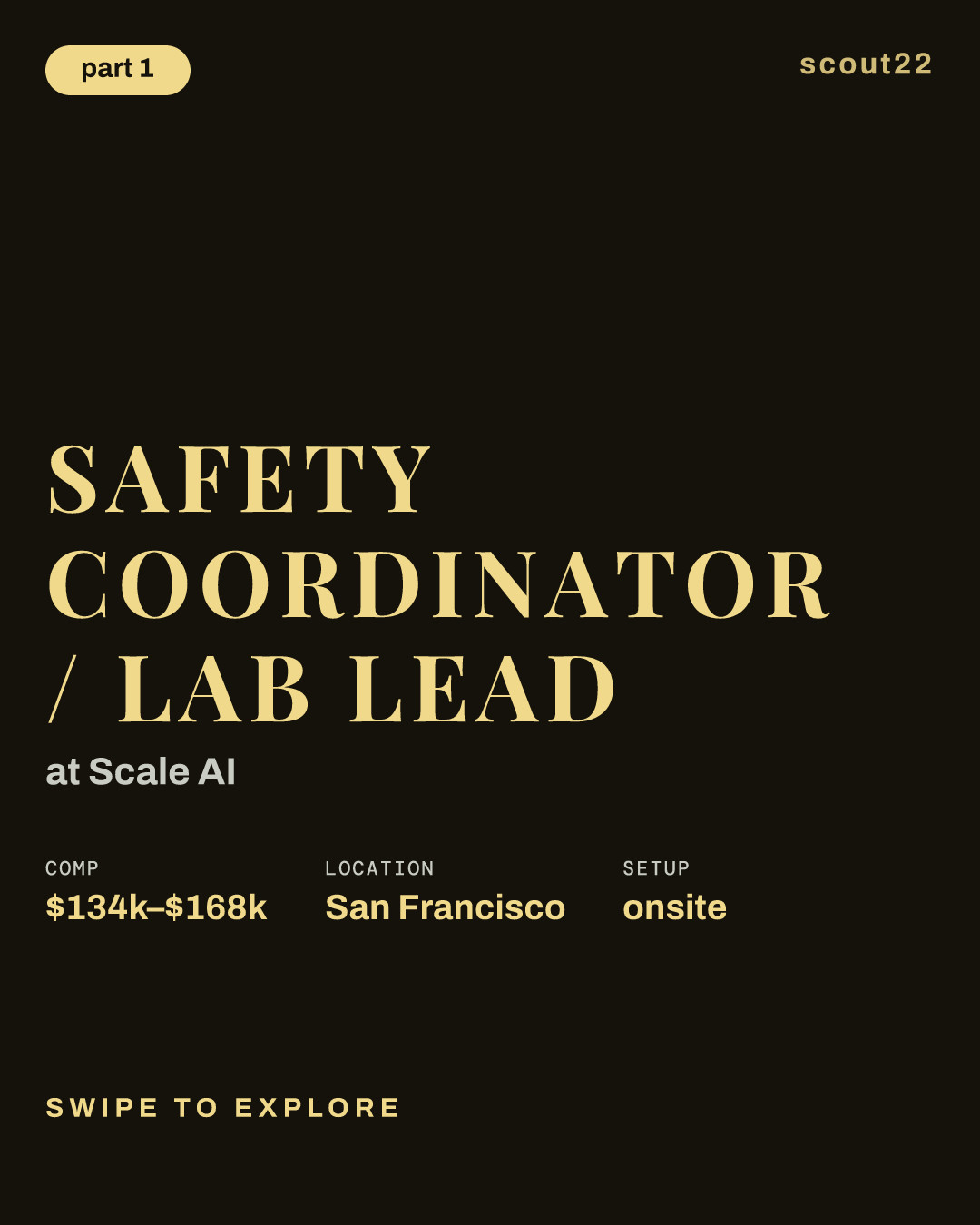 Safety Coordinator / Lab Lead at Scale AI