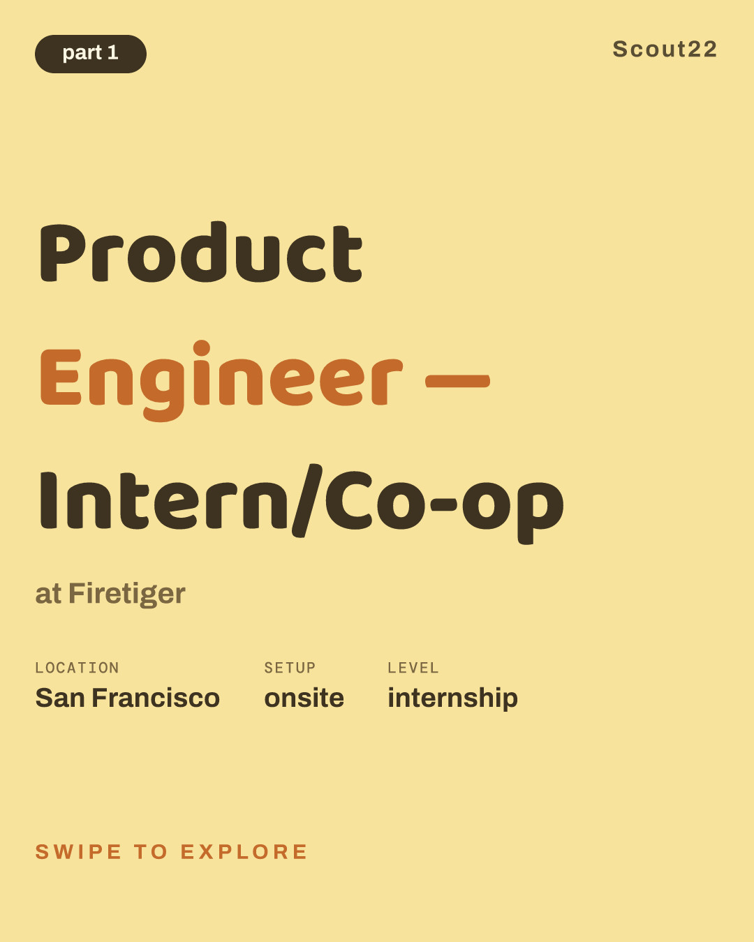 Product Engineer — Intern/Co-op at Firetiger