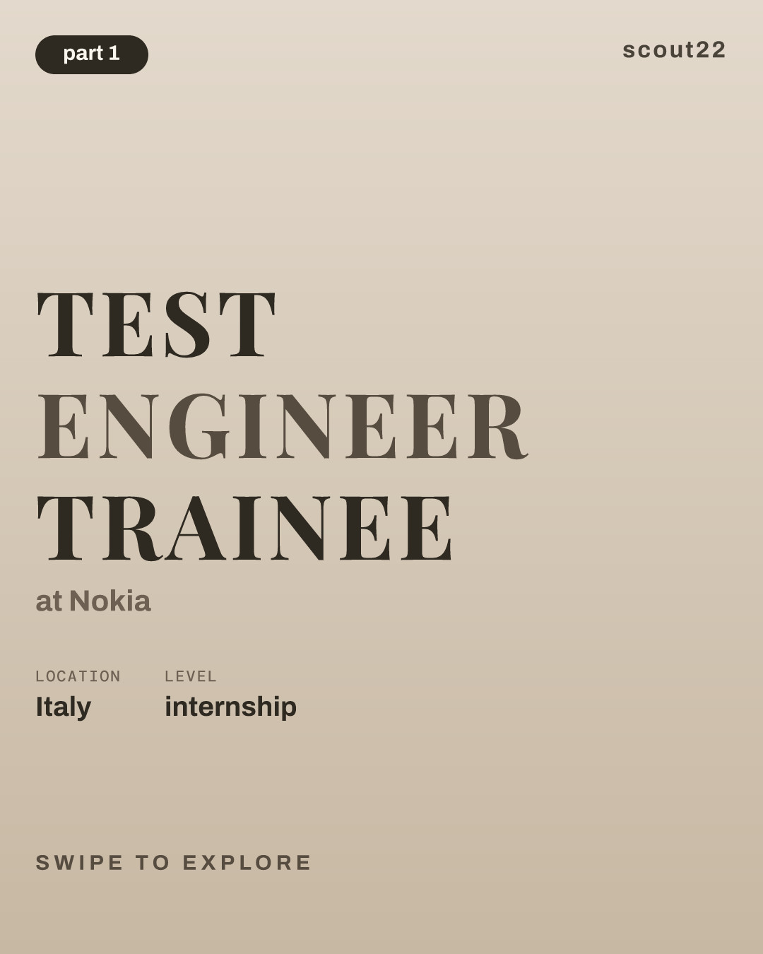 Test Engineer Trainee at Nokia