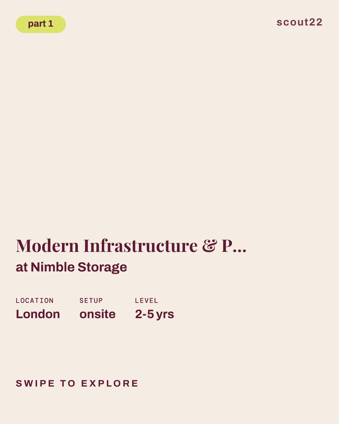 Modern Infrastructure & Platforms Technical Consultant at Nimble Storage