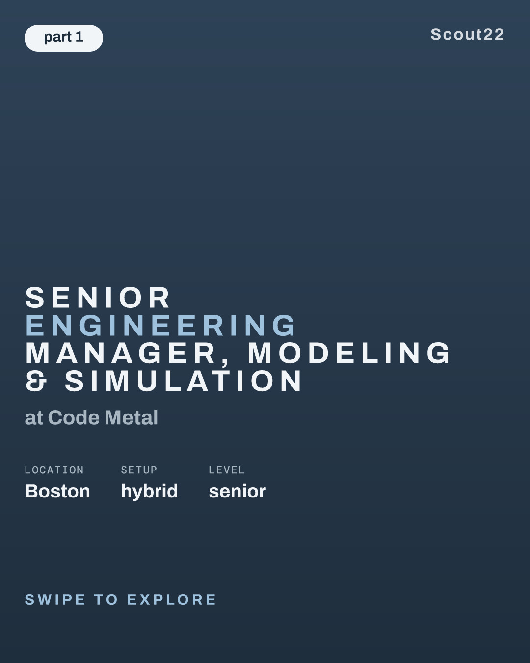Senior Engineering Manager, Modeling & Simulation at Code Metal