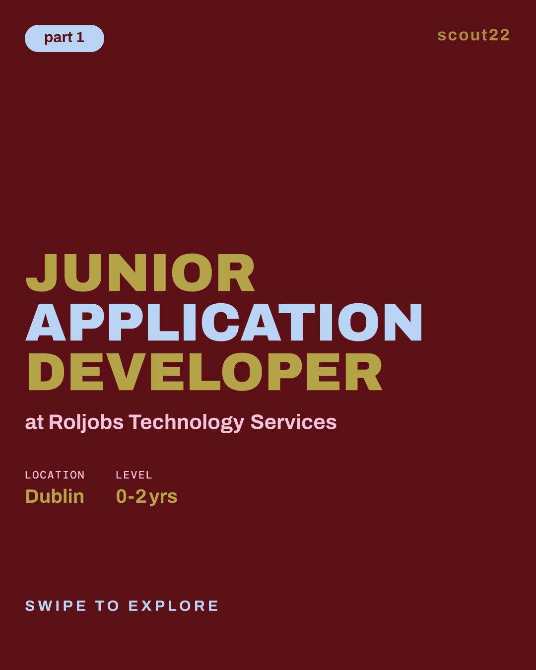 Junior Application Developer at Roljobs Technology Services