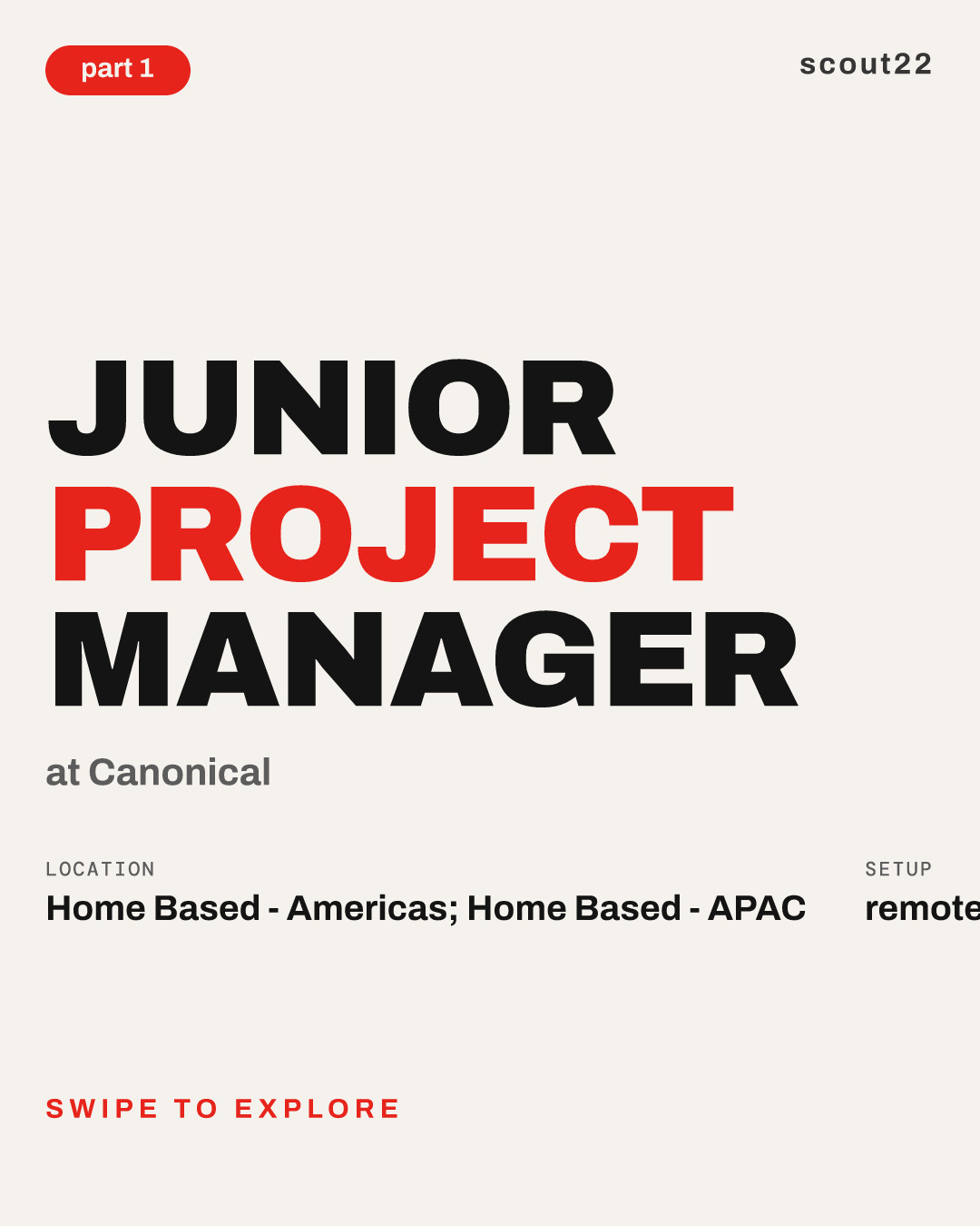 Junior Project Manager at Canonical
