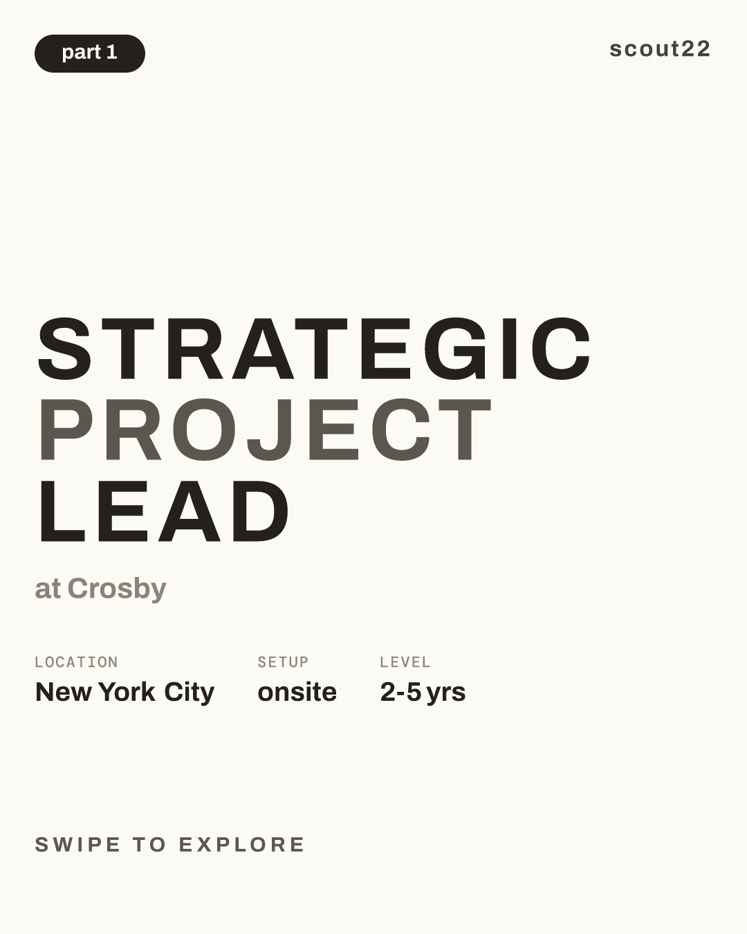 Strategic Project Lead at Crosby